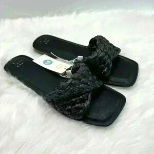 A New Day Nicolette Black Sandals Size 9.5
